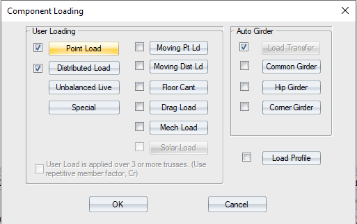 Load Lines - Point Loads