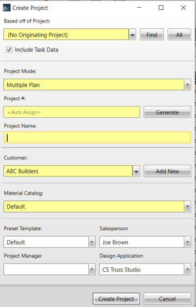 Create a Project